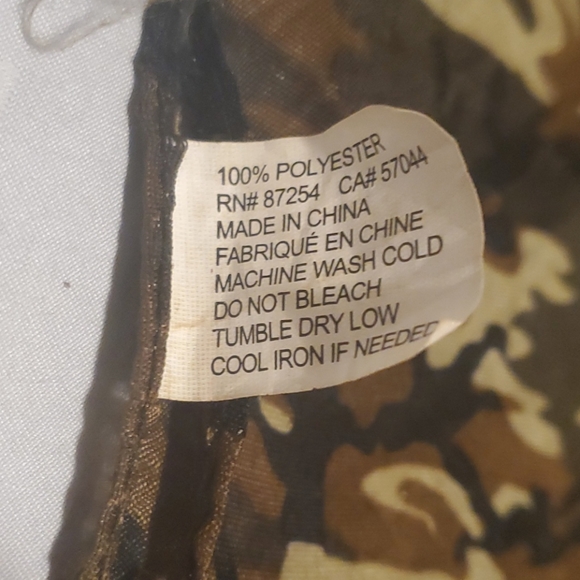 Army print faux silk scarf or headband - Picture 3 of 3